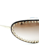 Prada Studded Shield Sunglasses Accessory arcadeshops.com