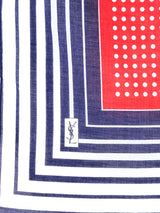 Yves Saint Laurent Polka Dot Cotton Gauze Scarf Accessory arcadeshops.com