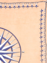 Geoffrey Beene Sailor Printed Cotton Gauze Scarf Accessory arcadeshops.com