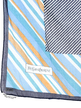 Yves Saint Laurent Striped Cotton Gauze Scarf Accessory arcadeshops.com