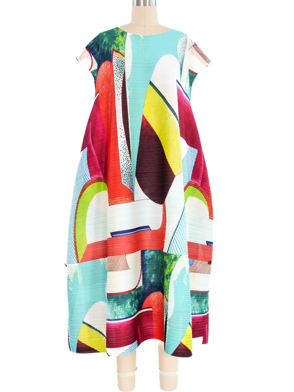 Issey Miyake Pleats Please Printed Tent Dress