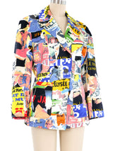 Christian Lacroix Newsprint Blazer Jacket arcadeshops.com