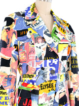 Christian Lacroix Newsprint Blazer Jacket arcadeshops.com