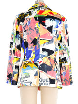 Christian Lacroix Newsprint Blazer Jacket arcadeshops.com