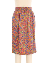 Valentino Floral Pleated Skirt Bottom arcadeshops.com