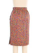 Valentino Floral Pleated Skirt Bottom arcadeshops.com