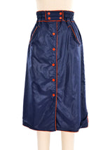 Courreges Terry Lined Nylon Skirt Bottom arcadeshops.com