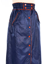 Courreges Terry Lined Nylon Skirt Bottom arcadeshops.com