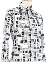 Givenchy Piano Print Top Top arcadeshops.com