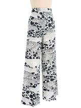 Cheetah Spotted Metalllic Palazzo Pant Bottom arcadeshops.com