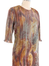 Judy Hornby Hand Dyed Metallic Pleated Dress Dress arcadeshops.com