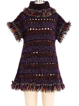 2011 Chanel Fringed Open Crochet Dress Dress arcadeshops.com