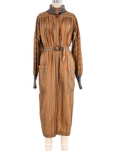 1970's Missoni Striped Belted Coat Jacket arcadeshops.com
