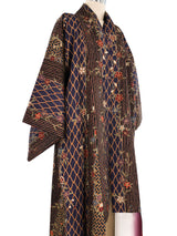 Floral Vine Printed Kimono Jacket arcadeshops.com