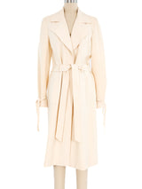 Valentino Ivory Belted Jacket Jacket arcadeshops.com