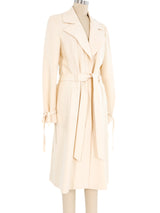 Valentino Ivory Belted Jacket Jacket arcadeshops.com