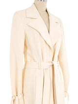 Valentino Ivory Belted Jacket Jacket arcadeshops.com