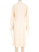 Valentino Ivory Belted Jacket Jacket arcadeshops.com