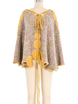 Missoni Off The Shoulder Knit Poncho Top Top arcadeshops.com