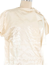 Yohji Yamamoto Top Stitched Satin Top Top arcadeshops.com