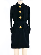 Chanel Button Front Coat Dress Dress arcadeshops.com