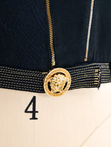Versace Jeans Couture Cropped Glitter Jacket Jacket arcadeshops.com