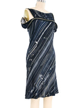 Jean Paul Gaultier Zipper Printed Jersey Dress Dress arcadeshops.com