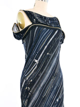 Jean Paul Gaultier Zipper Printed Jersey Dress Dress arcadeshops.com