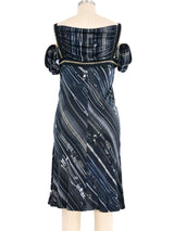 Jean Paul Gaultier Zipper Printed Jersey Dress Dress arcadeshops.com