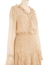 Escada Printed Silk Three Piece Ensemble Suit arcadeshops.com