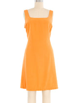 Gianni Versace Tangerine Silk Dress Ensemble Suit arcadeshops.com