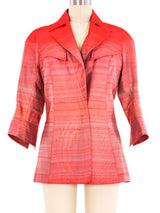 Thierry Mugler Striped Silk Jacket Jacket arcadeshops.com