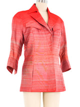Thierry Mugler Striped Silk Jacket Jacket arcadeshops.com