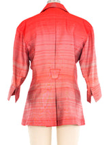 Thierry Mugler Striped Silk Jacket Jacket arcadeshops.com