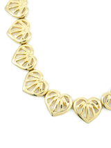 Givenchy Goldtone Heart Link Necklace Jewelry arcadeshops.com