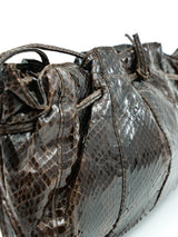 Mary McFadden Snakeskin Convertible Clutch Accessory arcadeshops.com