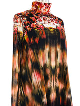Jean Paul Gaultier Cherry Blossom Printed Mesh Dress Dress arcadeshops.com
