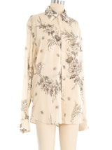 Prada Toile Printed Button Front Shirt Top arcadeshops.com