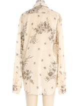 Prada Toile Printed Button Front Shirt Top arcadeshops.com