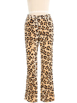 Moschino Cheetah Printed Denim Bottom arcadeshops.com