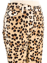 Moschino Cheetah Printed Denim Bottom arcadeshops.com