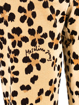 Moschino Cheetah Printed Denim Bottom arcadeshops.com