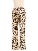 Moschino Cheetah Printed Denim Bottom arcadeshops.com