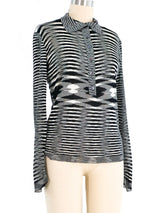 Missoni Knit Henley Top Top arcadeshops.com