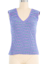 Missoni Lavender Knit Vest Top arcadeshops.com