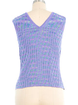 Missoni Lavender Knit Vest Top arcadeshops.com