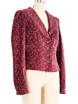 Dolce and Gabbana Floral Velvet Jacket Jacket arcadeshops.com