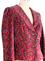 Dolce and Gabbana Floral Velvet Jacket Jacket arcadeshops.com