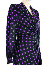 Ungaro Dot Printed Silk Dress Dress arcadeshops.com