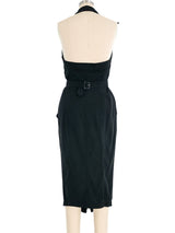 Thierry Mugler Belted Halter Dress Dress arcadeshops.com
